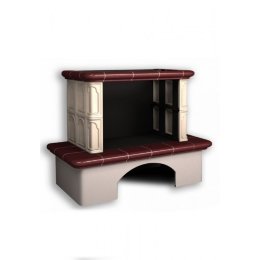 Каминная облицовка КимрПечь Гефест пристенная Вишня без короба